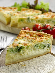 Broccoli and Stilton Quiche