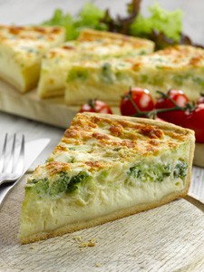 Broccoli and Stilton Quiche