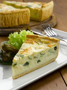 Cheese and Leek Quiche